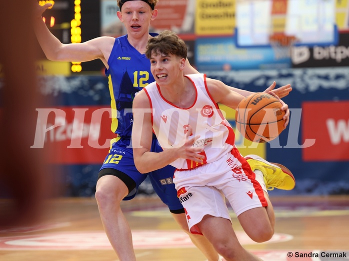 Basketball Superliga 2024/25, SLMU16 Traiskirchen Lions Academy  vs. UBSC Graz 


