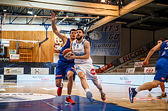 Basketball, bet-at-home Basketball Superliga 2020/21, Grunddurchgang, 11. Runde, Oberwart Gunners, Vienna D.C. Timberwolves, Ignas Fiodorovas (5)