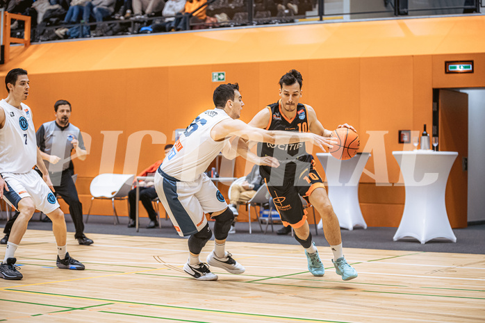 Basketball, Win2Day Superliga 2022/23, Grunddurchgang 11.Runde, Vienna Timberwolves, CITIES Panthers Fürstenfeld, Paul Rotter (66), Fabian Richter (10)