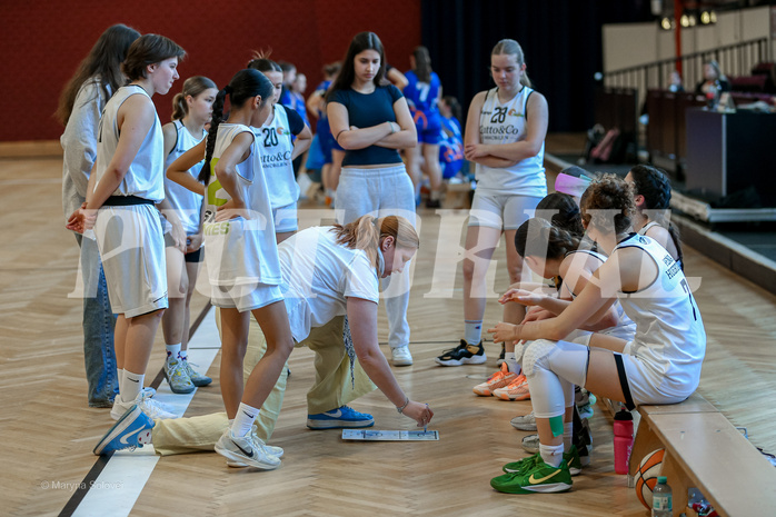 27.04.2025 Österreichischer Basketballverband 2024/25, SLWU16 VF Basket Flames UNION vs. DBB  Basketgirls Wels