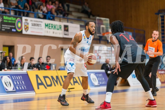 Basketball, ABL 2017/18, Grunddurchgang 3.Runde, Oberwart Gunners, Flyers Wels, Louis Debney (5)