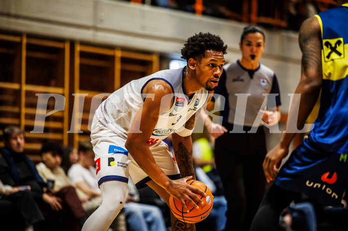 Basketball, win2day Basketball Superliga 2024/25, Grunddurchgang Runde 13, BBC Nord Dragonz, UBSC Graz, Rayshawn Mart (3)