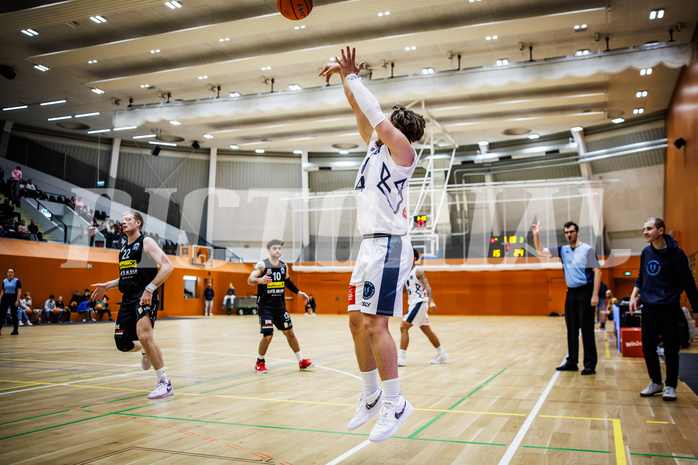 Basketball, Basketball Zweite Liga 2024/25, Grunddurchgang 11.Runde, Vienna Timberwolves, Mattersburg Rocks, Felix Angerbauer (4)