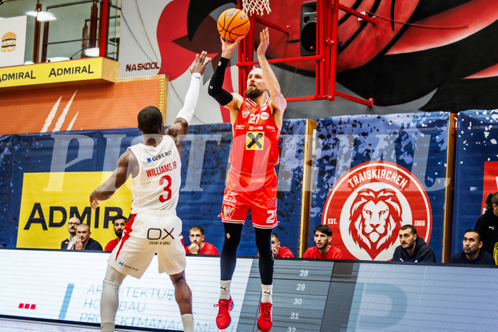 Basketball, win2day Basketball Superliga 2024/25, Grunddurchgang 8.Runde, SKN St. Pölten, Flyers Wels, Christian Von Fintel (27)