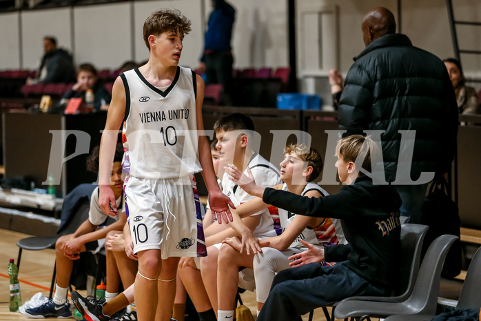 18.01.2025 Österreichischer Basketballverband 2024/25, SLMU14, Vienna United vs. Ubsc Juniors The Castle Gate
