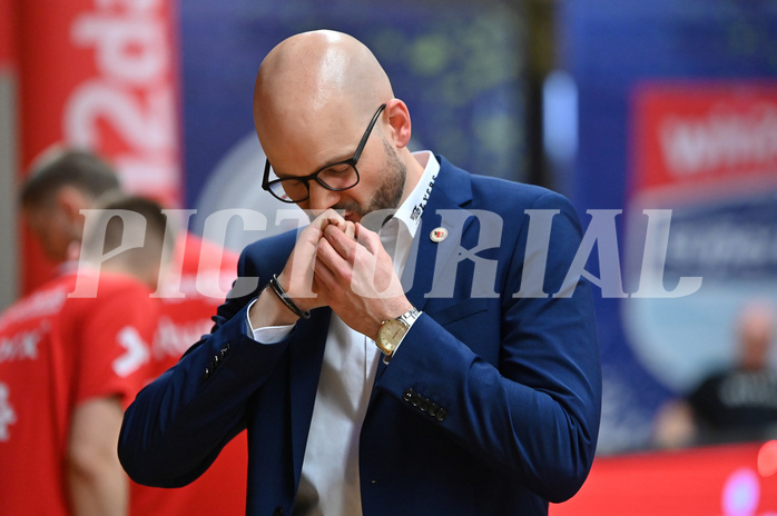 Basketball Superliga 2024/25, Playoff, Viertelfinale Spiel 1, Flyers Wels vs BBC Nord Dragonz,