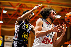 Basketball, win2day Basketball Superliga 2024/25, Grunddurchgang Runde 18, BBC Nord Dragonz, Gmunden Swans, Sead Hadzifejzovic (32)