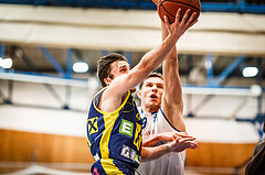Basketball, bet-at-home Basketball Superliga 2021/22, Grunddurchgang Runde 12, Oberwart Gunners, UBSC Graz, Paul Isbetcherian (9)