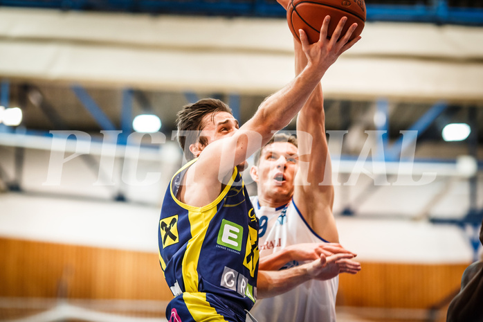 Basketball, bet-at-home Basketball Superliga 2021/22, Grunddurchgang Runde 12, Oberwart Gunners, UBSC Graz, Paul Isbetcherian (9)