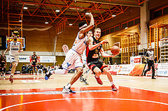 Basketball, Basketball Austria, Cup Final Four 2021/22 
Herren Cupfinale, BC GGMT Vienna, Oberwart Gunners, Adin Vrabac (27)