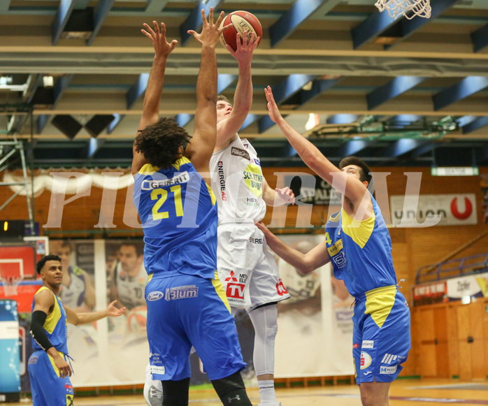 Basketball Superliga 2020/21, 2.Plazierungsrunde Gmunden Swans vs. SKN St.Pölten


