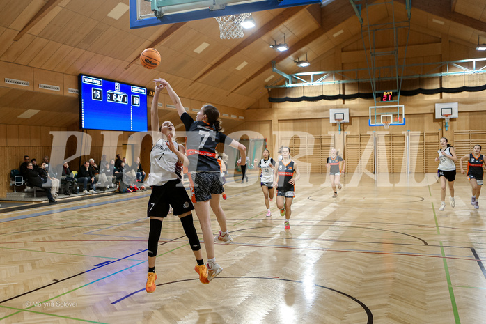 16.02.2025 Österreichischer Basketballverband 2024/25, SLWU16 Vienna United vs Basket Duchess