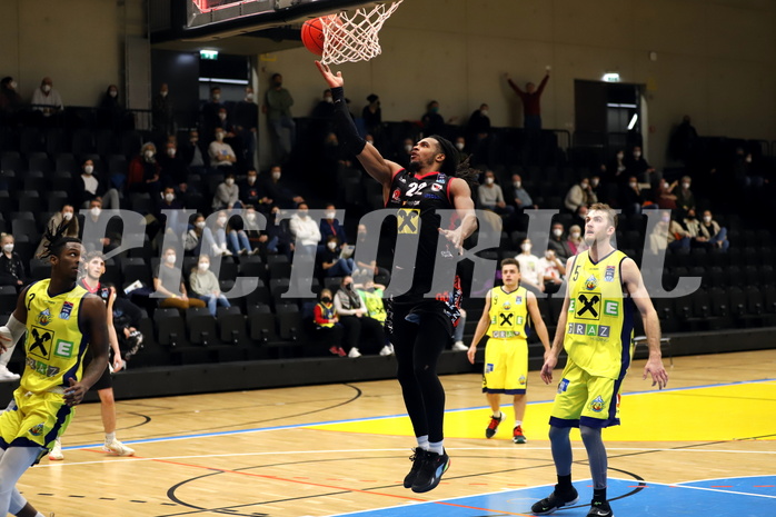Basketball Superliga 2021/22, Grunddurchgang 13.Runde UBSC Graz vs. Raiffeisen Flyers Wels