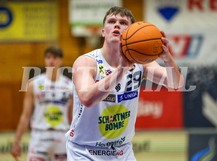 Basketball Superliga 2023/24, Playoff, Viertelfinale Spiel 1 Gmunden Swans vs. Oberwart Gunners
