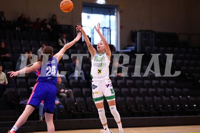 28.01.2024, Graz, Raiffeisen Sportpark, Basketball Damen Superliga 2023/24, Grunddurchgang 10.Runde, UBI Holding Graz - UBSC-DBBC Graz ,  
