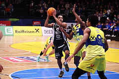 04.02.2024, Graz, Raiffeisen Sportpark Graz, Basketball Superliga 2023/24, Grunddurchgang, Runde 20, UBSC Raiffeisen Graz - OCS Capital Bulls 