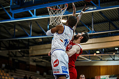 Basketball, bet-at-home Basketball Superliga 2020/21, Grunddurchgang 16. Runde, Oberwart Gunners, BC Vienna, Nigel Pruitt (11)