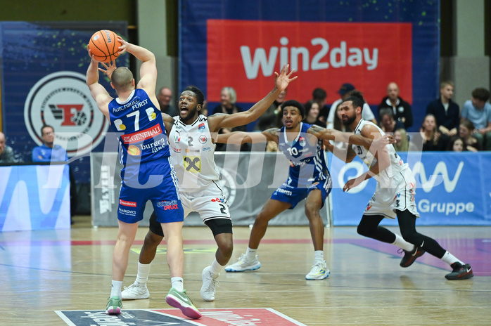 Basketball, Superliga 2024/25, Grunddurchgang 12.Runde, Flyers Wels vs. Oberwart Gunners,
