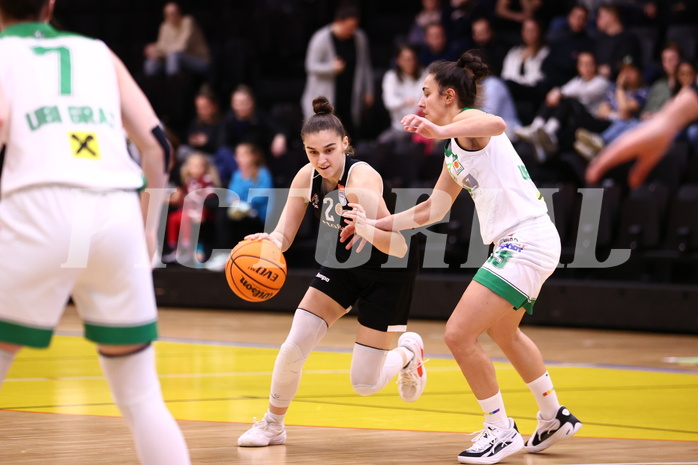 02.03.2024, Graz, Raiffeisen Sportpark, Basketball Damen Superliga 2023/24, Grunddurchgang 14.Runde, UBI Holding Graz - Basket Flames Women ,  