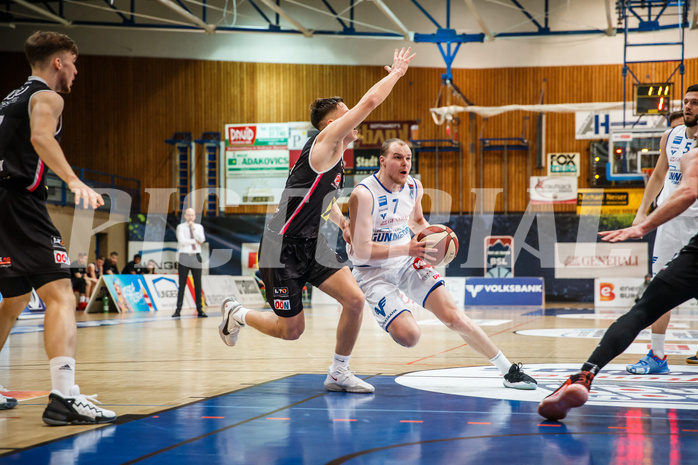 Basketball, bet-at-home Basketball Superliga 2020/21, Platzierungsrunde, 5. Runde, Oberwart Gunners, Flyers Wels, Sebastian Käferle (7)