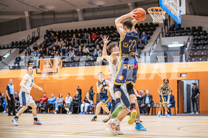 Basketball, Win2Day Superliga 2022/23, 6. Qualifikationsrunde, Vienna Timberwolves, UBSC Graz, Lukas Simoner (22)