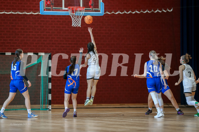 27.04.2025 Österreichischer Basketballverband 2024/25, SLWU16 VF Basket Flames UNION vs. DBB  Basketgirls Wels