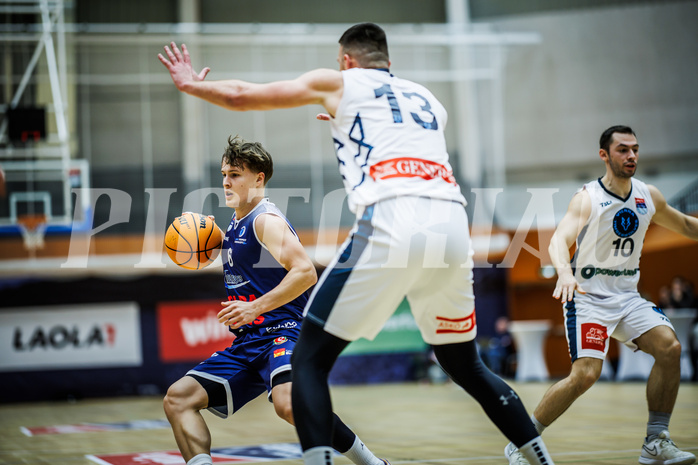 Basketball, Win2Day Superliga 2023/24, Grunddurchgang 7.Runde, Vienna Timberwolves, BBC Nord Dragonz, Valentin Pasterk (6)