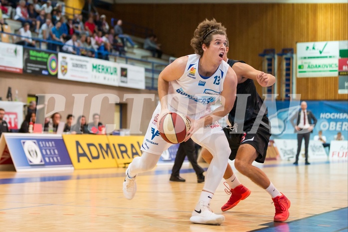 Basketball, ABL 2017/18, Grunddurchgang 3.Runde, Oberwart Gunners, Flyers Wels, Cody Wichman (13)