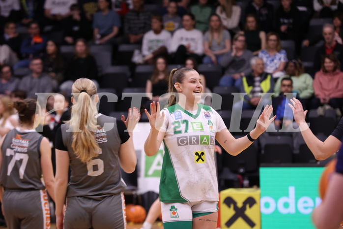 17.04.2025, Graz, Raiffeisen Sportpark, Basketball Damen Superliga 2024/25, Finale Spiel 3, UBI Graz vs. Klosterneuburg Duchess,  