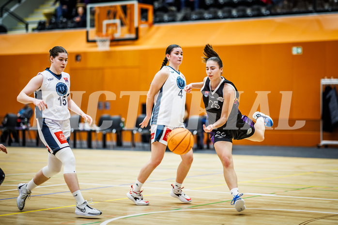 Basketball, Win2Day Basketball Damen Superliga 2023/24, Grunddurchgang 12.Runde, Vienna Timberwolves, Vienna United, Klara Brunner (25)