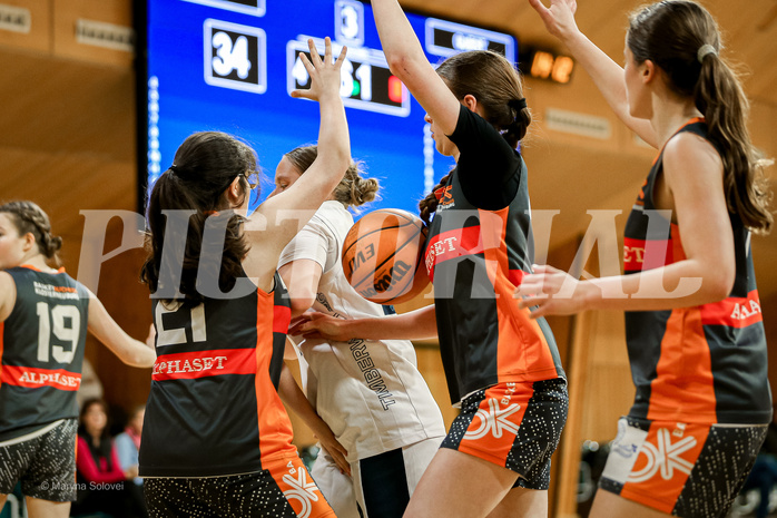 23.02.2025 Österreichischer Basketballverband 2024/25, SLWU16 Vienna Timberwolves vs. Basket Duchess