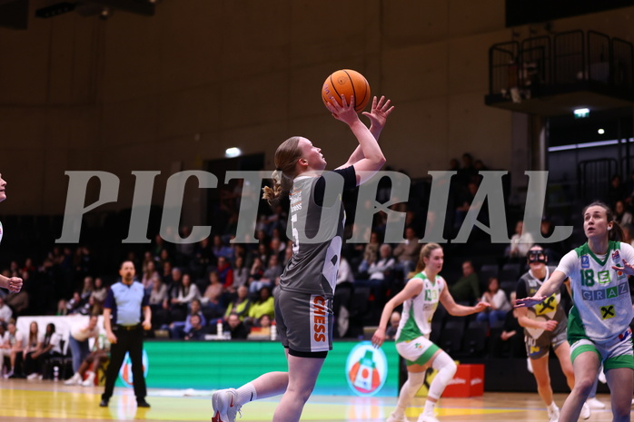 02.03.2025, Graz, Raiffeisen Sportpark, Basketball Damen Superliga 2024/25, Grunddurchgang, 14.Runde, UBI Graz vs. Klosterneuburg Duchess,  