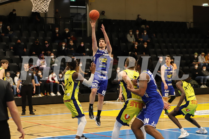 Basketball Superliga 2021/22, Grunddurchgang 16.Runde UBSC Graz vs. Gmunden Swans