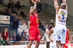Basketball ABL 2015/16 Grunddurchgang 15.Runde Oberwart Gunners vs. WBC Wels