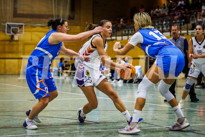 Basketball, Win2Day Basketball Damen Superliga 2023/24, Grunddurchgang 1.Runde, Vienna United, DBB LZ OÖ, Klara Brunner (25)
