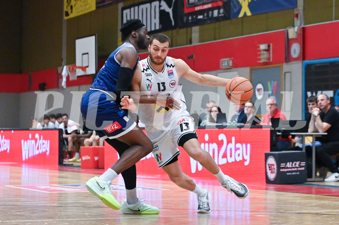 Basketball Superliga 2024/25, Playoff, Viertelfinale Spiel 3, Flyers Wels vs BBC Nord Dragonz,
