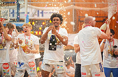 Basketball, Basketball Superliga 2024/25, Playoffs, Finale Spiel 1, Oberwart Gunners vs. BBC Nord Dragonz