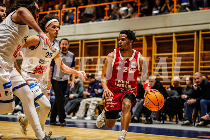 Basketball, win2day Basketball Superliga 2024/25, Grunddurchgang Runde 21, BBC Nord Dragonz, BC Vienna, Zac Owens (2)
