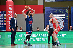 Basketball Superliga 2024/25, Playoff, Viertelfinale Spiel 1, Flyers Wels vs BBC Nord Dragonz,
