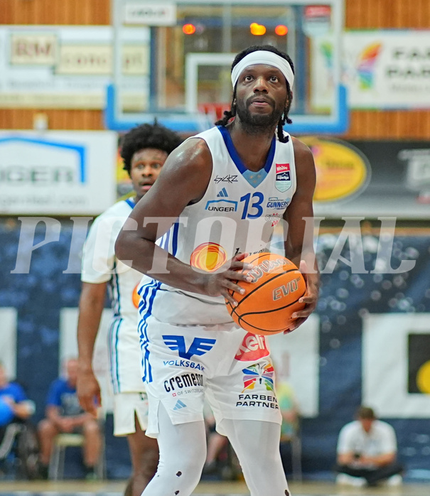 Basketball, Basketball Superliga 2024/25, Playoffs, Viertelfinale Spiel 3, Oberwart Gunners vs. Kapfenberg 