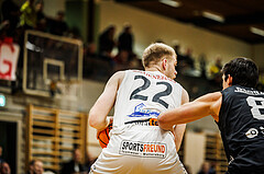 Basketball, Basketball Zweite Liga 2024/25, Grunddurchgang 13.Runde, Mattersburg Rocks, Güssing Blackbirds, Asdren Drew Koka (22)
