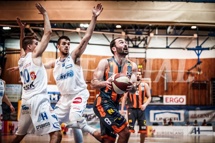 Basketball, ABL 2017/18, Grunddurchgang 35.Runde, Oberwart Gunners, Klosterneuburg Dukes, Predrag Miletic (8)