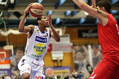 Basketball ABL 2015/16 Grunddurchgang 26.Runde Gmunden Swans vs. WBC Wels