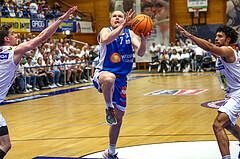Basketball Superliga 2023/24, Playoff, Viertelfinale Spiel 1 Gmunden Swans vs. Oberwart Gunners