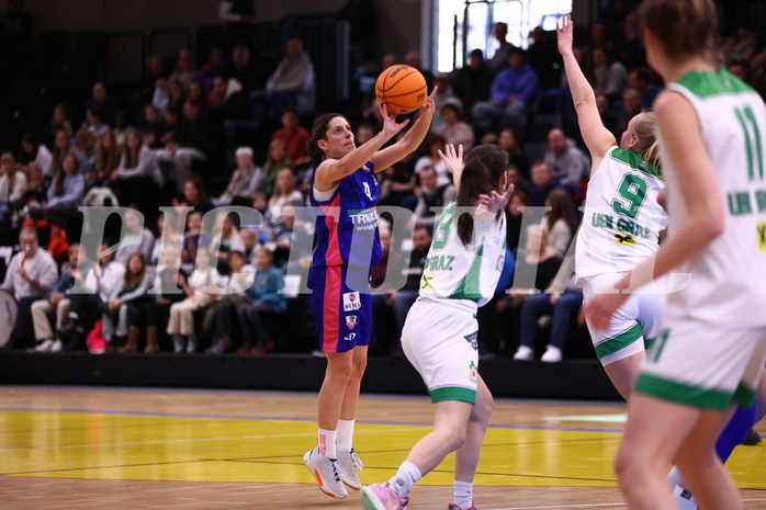 28.01.2024, Graz, Raiffeisen Sportpark, Basketball Damen Superliga 2023/24, Grunddurchgang 10.Runde, UBI Holding Graz - UBSC-DBBC Graz ,  