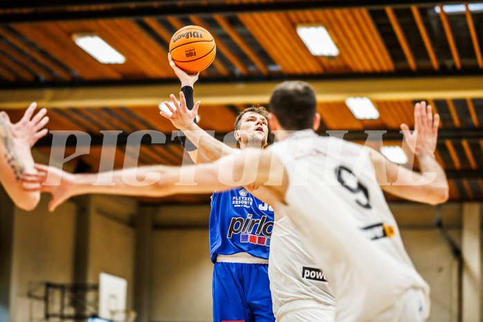 Basketball, Basketball Zweite Liga 2023/24, Viertelfinale Spiel 2, Mattersburg Rocks, Kufstein Towers, Justin Sedlak (35)