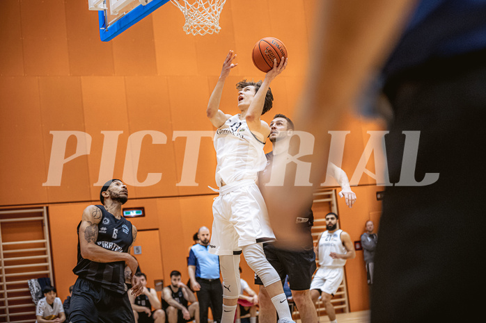 Basketball, Basketball Zweite Liga 2022/23, Grunddurchgang 16.Runde, Basket Flames, Wörthersee Piraten, Patrick Fister (13)