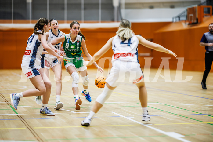 Basketball, Win2Day Basketball Damen Superliga 2024/25, Grunddurchgang 7.Runde, Vienna Timberwolves, UBI Graz, Elma Dautovic (9)
