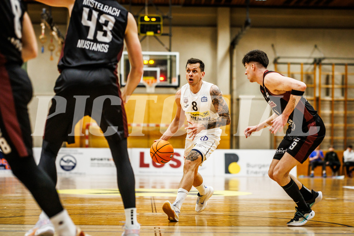 Basketball, Basketball Zweite Liga 2024/25, Grunddurchgang 17.Runde, Mattersburg Rocks, Mistelbach Mustangs, Petar Zivkovic (8)
