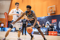 Basketball, Win2Day Superliga 2022/23, Grunddurchgang 13.Runde, Vienna Timberwolves, BK IMMOunited Dukes, Jakob Lohr (12), Kevin Bracy-Davies (0)